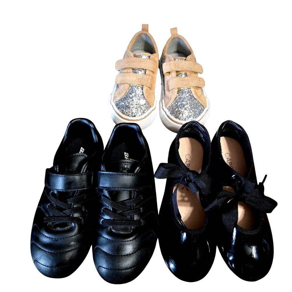 Wonder Nation + More Girl's Size 8 10 Tennis Tap Shoes Cleats Bulk Lot of 3